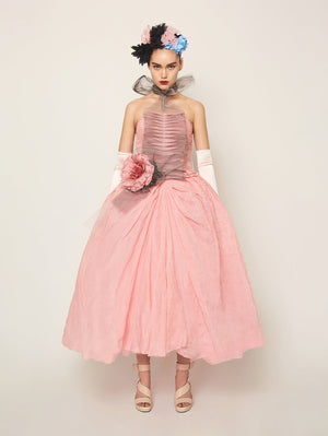 
                  
                    PLEATED TULLE DRESS
                  
                