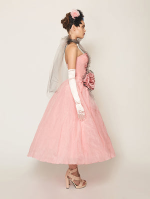 
                  
                    PLEATED TULLE DRESS
                  
                